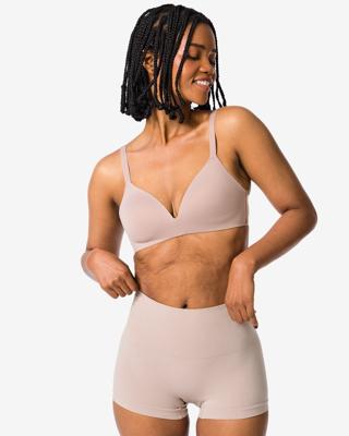 HEMA Licht corrigerende shortie naadloos katoen beige (beige)