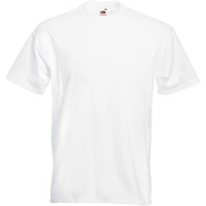 Fruit of the Loom Basics t-shirt voor heren - wit - 100% katoen t-shirts - Regular fit