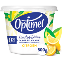 Optimel Magere Kwark Citroen Limited Edition 0% Vet 500g bij Jumbo