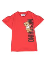 Moschino Kids robe Teddy Bear en coton - Rouge - thumbnail