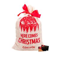 Côte d'Or chocolade kerstcadeau in jute zak - Mignonnette Noir - 1500 Côte d'Or chocolade kerstcadeau in jute zak - Mignonnette Noir - 1500