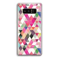 Gekleurde driehoekjes: Samsung Galaxy Note 8 Transparant Hoesje