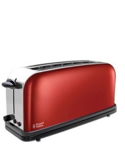 Russell Hobbs Flame Red broodrooster 2 snede(n) Rood, Roestvrijstaal