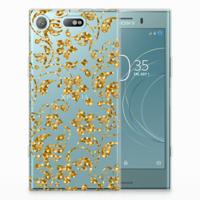 Sony Xperia XZ1 Compact | TPU Case | Gouden Bloemen Sony Xperia XZ1 Compact | TPU Case | Gouden Bloemen