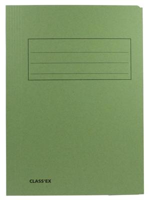 Class&apos;ex dossiermap, 3 kleppen ft 23,7 x 34,7 cm (voor ft folio), groen