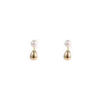 Day&Eve Oorbellen Pearl & Drop | Goud