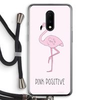 Pink positive: OnePlus 7 Transparant Hoesje met koord