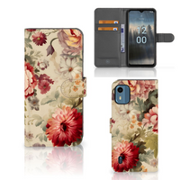 Hoesje voor Nokia C12 Bloemen - thumbnail