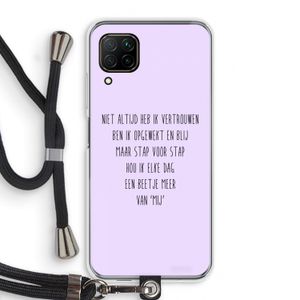 Zelfvertrouwen: Huawei P40 Lite Transparant Hoesje met koord