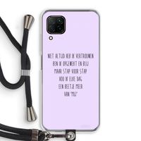 Zelfvertrouwen: Huawei P40 Lite Transparant Hoesje met koord