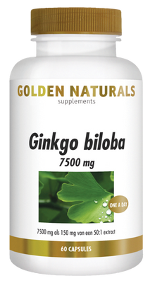 Golden Naturals Ginkgo Biloba 7500mg Capsules