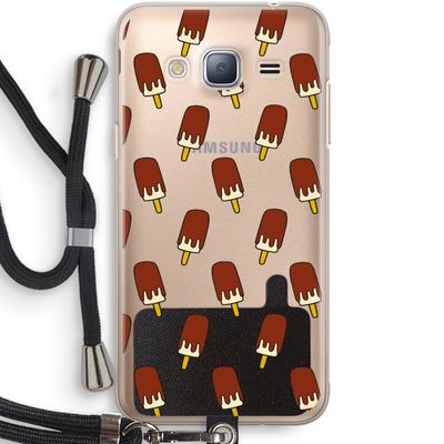 Yummy: Samsung Galaxy J3 (2016) Transparant Hoesje met koord