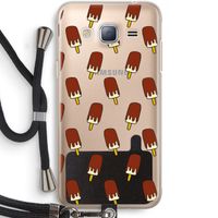 Yummy: Samsung Galaxy J3 (2016) Transparant Hoesje met koord