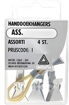 Handdoekhangers ass 4st - Deltafix