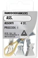 Handdoekhangers ass 4st - Deltafix