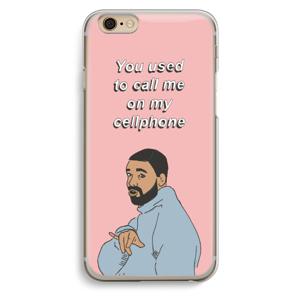 Hotline bling: iPhone 6 / 6S Transparant Hoesje