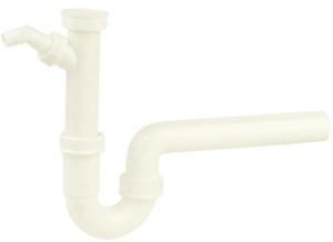 Kirchhoff CH Kunststof spoelbak buisvormige sifon, wit. 1 1/2"ER x 56 mm, met 3/4" apparaataansluiting - 988312418