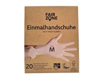 Fairzone Latex wegwerphandschoenen - maat m - 20 st
