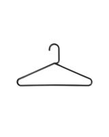 HEMA Kledinghangers kunststof zwart - 6 stuks (zwart)