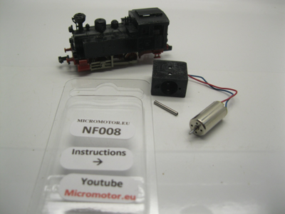micromotor NF008G N ombouwset voor Fleischmann Lok 7