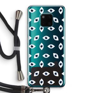Eyes pattern: Huawei Mate 20 Pro Transparant Hoesje met koord