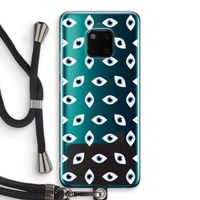 Eyes pattern: Huawei Mate 20 Pro Transparant Hoesje met koord