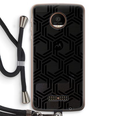 Geometrisch patroon: Motorola Moto Z Force Transparant Hoesje met koord