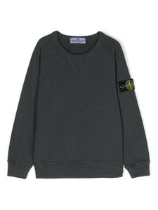 Stone Island Junior sweat en coton à patch logo - Gris