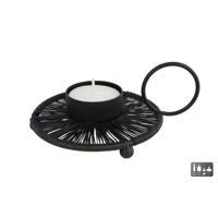 CosyDecor Theelichthouder draad metaal 14x11x4cm