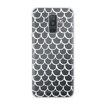 Dakpannetjes: Samsung Galaxy A6 Plus (2018) Transparant Hoesje