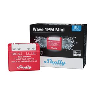 Shelly Qubino Wave 1PM Mini Slimme schakelaar Rood