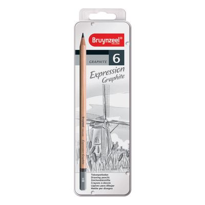 Bruynzeel expression grafietpotloden, 6st.