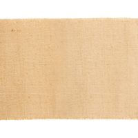 Jute tafelloper - 29 x 300 cm - beige met gouden draad erdoor