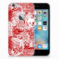 Silicone Back Case Apple iPhone 6 Plus | 6s Plus Angel Skull Rood - thumbnail