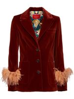 La DoubleJ blazer Keaton en velours - Rouge