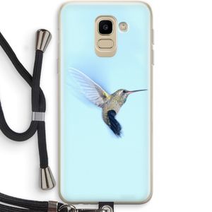 Kolibri: Samsung Galaxy J6 (2018) Transparant Hoesje met koord