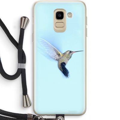 Kolibri: Samsung Galaxy J6 (2018) Transparant Hoesje met koord