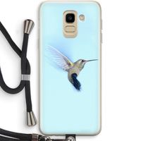 Kolibri: Samsung Galaxy J6 (2018) Transparant Hoesje met koord