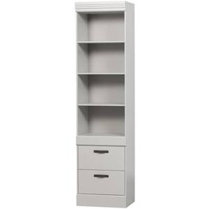 WOOOD Bold Boekenkast - Grenen - Wit Mist - 215x54x43