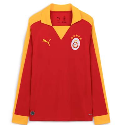 PUMA Galatasaray T7 Thuisshirt Lange Mouwen 1980 Rood Oranje