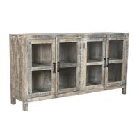 Dressoir Home ESPRIT Wit Bruin Gerecycleerd Hout 170 x 40 x 90 cm