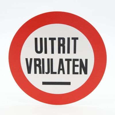 BORD ROND UITRIT VRIJLATEN