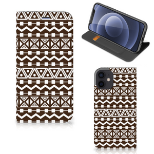 iPhone 12 Mini Hoesje met Magneet Aztec Brown