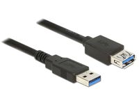 Delock 85057 Verlengkabel USB 3.0 Type-A male > USB 3.0 Type-A female 3,0 m zwart
