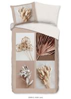 Good Morning Dekbedovertrek "droog bloemen" - Zand - (140x200/220 cm) - Katoen
