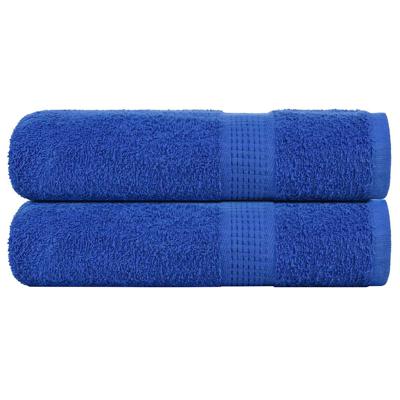 VidaXL Badhanddoeken 2 st 100x150 cm 360 g/m² 100% katoen blauw