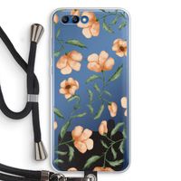 Peachy flowers: Honor 10 Transparant Hoesje met koord