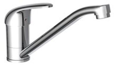 FALCON ééngreepsmengkraan keuken, chroom kraan met verlengde uitloop en draaibereik 360° keramische schijven geluidsarme, verwisselbare 40 mm-cartouche flexibele 500 mm metalen aansluitslangen