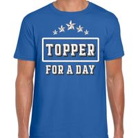 Topper for a day concert t-shirt voor de Toppers blauw heren Topper for a day concert t-shirt voor de Toppers blauw heren