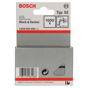 Bosch Accessories 2609200208 Nieten met plat draad Type 52 1000 stuk(s) Afm. (l x b) 14 mm x 12.3 mm